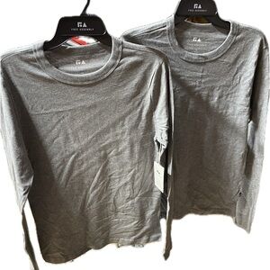Free Assembly 2shirts Gray Long Sleeve Men's Tee XS
